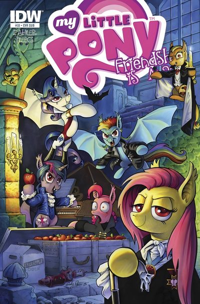 the cover to my little pony friend is, featuring an image of a group of cartoon characters My Little Pony Halloween My Lil Pony, Fun Comics, My Little Pony Comic, Comic Covers, Mlp Comics, dim gray