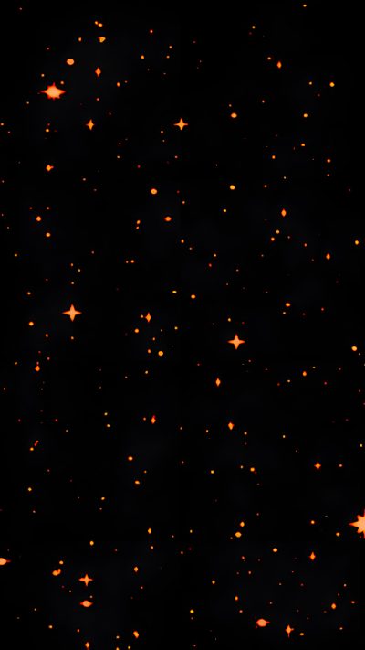 an image of the night sky with stars all over it in orange and black colors Halloween Stars Gradient Custom Star Banner, Black And Orange, Orange And Black, Banner Gif, Black,