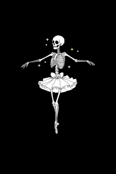 a skeleton ballerina is dancing in the dark Halloween Dance Skeleton Pic, Skeleton Ballerina, Dancing Skeleton, Skeleton Pics, Ballerina Drawing, black