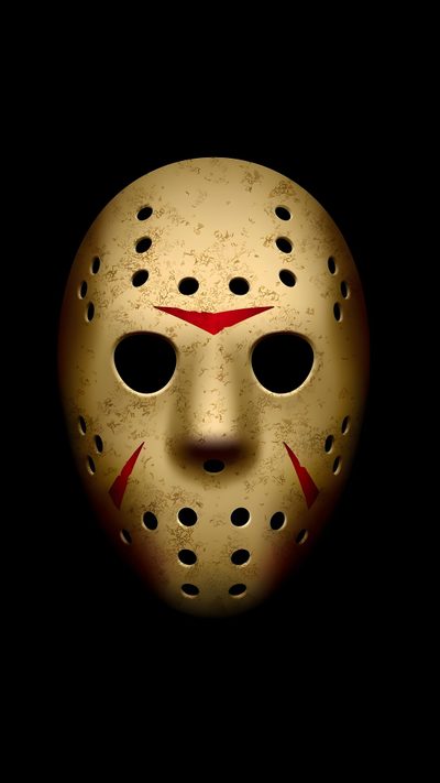 an image of a mask that is in the dark Halloween Mask Jason Horror Mask, Jason Mask Red Background, Hockey Mask, Jason Vorhees Mask, Jason Hd, black
