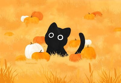 jeeklaart Pumpkin Cat Wallpaper, Fall Cats, Desktop Wallpaper Fall, Halloween Wallpaper Cute, Cute Fall Cat Cartoon, Studio Ghibli Orange Cat, Black Cats And Pumpkins Print, Cute Pumpkin Cat Wallpaper, Kawaii Fall Cat Desktop Black Cat Halloween Pumpkin Cat, Fall Cats, Desktop Fall, Halloween Cute, sandy brown