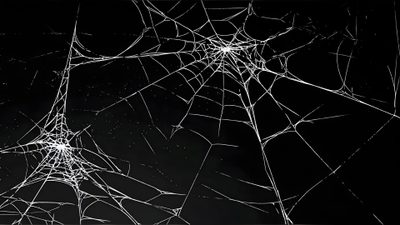 the spider web is hanging upside down in the dark Halloween Web Black Spider Pc, Black Computer Background Aesthetic, Comic Black And White,
