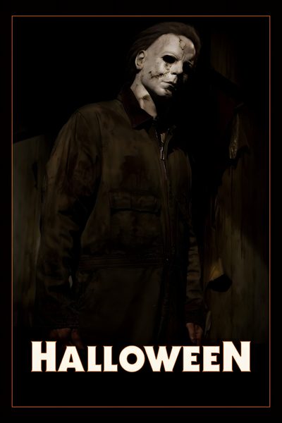 the poster for halloween starring jacky from it's movie, which is being released on Halloween The Movie Michael Myers Poster, Halloween 2018 Michael Myers, Michael Myers Flashback, black