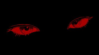 an image of red eyes in the dark Dark Red Halloween Dark Horror Art, Halloween Decoration Ideas, Red Eye Illustration, black