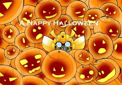 a bunch of pumpkins with faces on them and the words happy halloween written in white Transformers Halloween Diy Halloween Crafts, Halloween Decoration Ideas, Halloween Pumpkin Art, dark orange