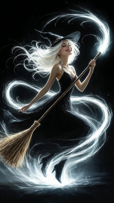 Halloween, Art Inspiration, Beautiful Flying Witch, Dark Art, Beautiful Witch Images Wallpapers, Witch, Fairy Illustration, Beautiful Witch Picture Witch Broomstick For Halloween Halloween, Art Inspiration, Beautiful Flying Witch, Dark Art, black