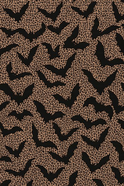 a flock of birds flying over a black and brown pattern on a sheet of paper Halloween Cheetah Print Halloween Iphone Backgrounds, Goth, Halloween Iphone, Art Iphone, black