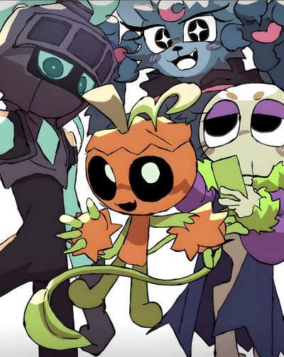 an image of some cartoon characters standing together Dandys World Halloween Toons Dandy Comic, World, Nyan Cat, Dont Drink And Drive, dim gray
