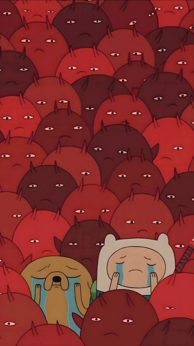 a bunch of people that are standing in the middle of a crowd with their eyes closed Halloween Adventure Time Bmo, Bmo Iphone, Adventure Time, Kids Imagination, Pretty Iphone, brown