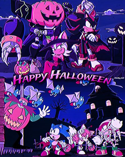 an animated halloween scene with pumpkins and bats Shadow The Hedgehog Halloween Shadow The Hedgehog Halloween, Halloween Sonic, Shadow Halloween Pfp, midnight blue