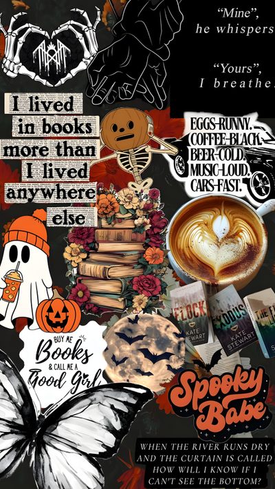 Bookish Ghost Wallpaper, Kindle Book Cover, Bookish Wallpaper Desktop, Bookish Halloween Wallpaper, Halloween Kindle Wallpaper, Bookish Backgrounds, Ipad Background, Fall Book Wallpaper, Trick Or Books Wallpaper Bookish Halloween Bookish Ghost, Kindle Book Cover, Bookish Desktop, Bookish Halloween, dark olive green