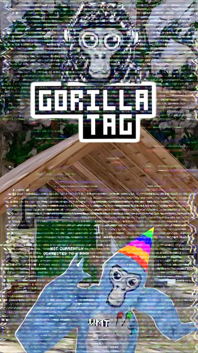 an image of a monkey with a hat on it's head and the words gorilla tag Gorilla Tag Halloween Gorilla Tag Pbbv, Gorilla Tag Vr, Gorilla Tag Meme Template, dim gray