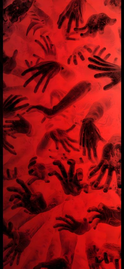 an image of many different handprints on the ground in red and black colors Red Halloween Iphone Dark Edgy Art, Horrorcore Aesthetic, Black And Red Horror Background,