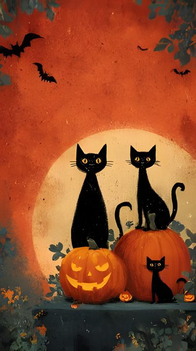 Vintage Halloween Art Wallpaper, Black Cat On Pumpkin Wallpaper, Wallpaper Autumn Vintage, Vintage Halloween Cat Wallpaper, Halloween Poster Aesthetic, Halloween Kitty Wallpaper, Halloween Wallpaper Halloween Wallpaper Black Cat, Halloween Phone Wallpaper, Vintage Halloween Phone Wallpaper Classic Halloween Iphone Vintage Halloween Art, Black Cat On Pumpkin, Autumn Vintage, sienna