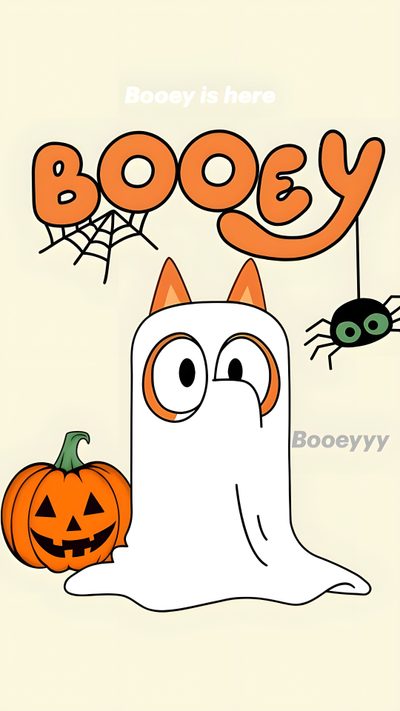 booey is here halloween card Halloween Bogey Spooky Halloween Memes, Ctmh Fa-boo-lous Halloween, beige