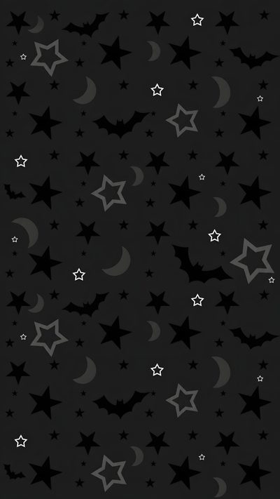 stars and crescents on a black background Halloween Star Stars Background, Black Colour, Dark Doodle, Black Background, Black Stars,