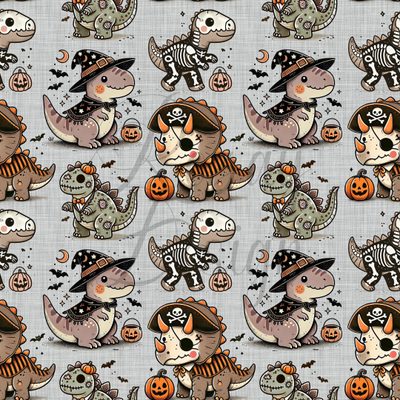 an image of halloween animals with pumpkins Halloween Dinosaur Aesthetic Halloween Seamless, Dinosaur Halloween, Halloween Dinosaur, dark gray