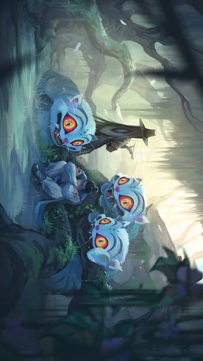 an image of some kind of artwork that looks like it is floating in the water Kpdh Halloween Derpy Desktop, Kpdh, Rengar, Derpy Kpop Demon Hunters, dark slate gray