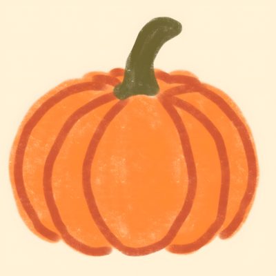 a drawing of a pumpkin on a white background Halloween Widget Ideas Autumn Pumpkin Art, Diy Fall Crafts Inspiration, Minimalist Pumpkin Design, sandy brown