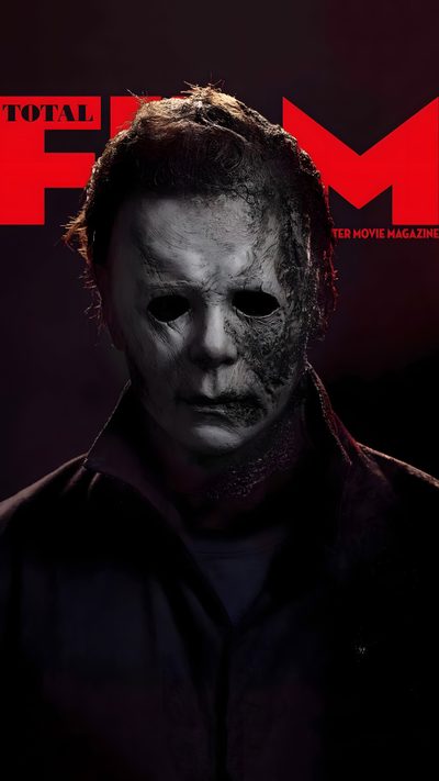 a man in a mask is featured on the cover of film magazine's halloween issue Halloween Kills Michael Myers Hd, Michael Myers Movie Poster, Halloween Movies Michael Myers, black