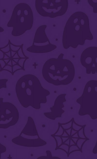 purple halloween wallpaper with skulls and pumpkins Purple Halloween Boo Purple Halloween Aesthetic, Instagram, Ilustración Retro, Purple Halloween, midnight blue