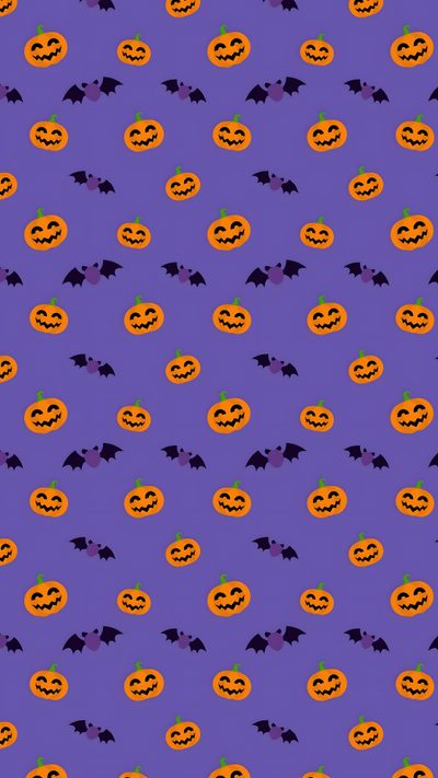 a purple background with pumpkins and bats Halloween Bats And Pumpkins - Lilac Purple Halloween Background, Purple And Orange Halloween, Pumpkin Pattern On Purple Background, slate blue