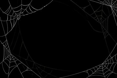 an abstract black and white background with spider webs in the center, on a dark background Halloween Web Black Halloween Slide, Spooky Bg, Halloween Bg Aesthetic, Spiderweb Background,