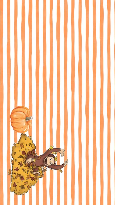 Curious George, Orange Wallpaper, Halloween Backgrounds, Halloween Curious George Ipad Halloween Curious George, Orange, Halloween Backgrounds, Halloween, peach puff
