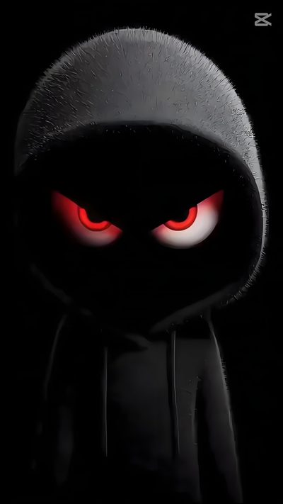 a black hooded figure with red eyes in the dark Live Iphone Halloween Image Swag, Live Screen, Android Art, Lock Screen Hd, Home Screen Hd, black