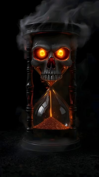Halloween Hourglass, Animated Hourglass, Live Wallpaper Iphone Halloween, Animated Skull, Skeleton Hourglass, Hourglass With Skull, Skull Hourglass Art, Hourglass Skull, Scary Skeleton Gif Halloween Skull Iphone Halloween Hourglass, Animated Hourglass, Live Iphone Halloween, Animated Skull, black