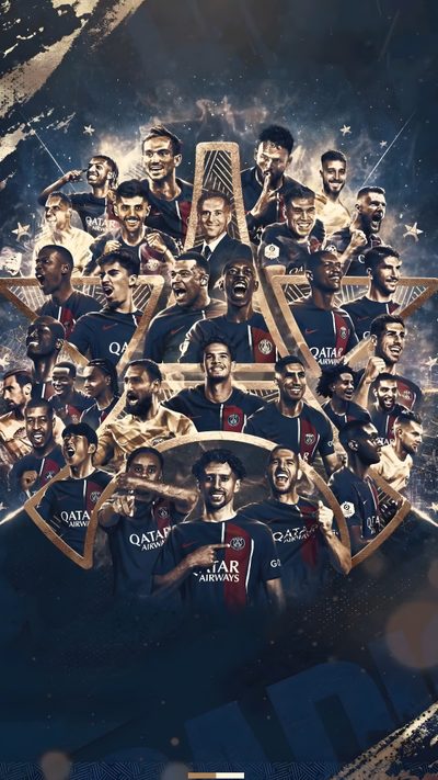 the poster for the soccer team has many different faces and numbers on it's chest Football Halloween Psg Psg Fans, Psg Team For Phone, Psg Logo, Psg, Psg 4k, Psg Team, dark slate gray