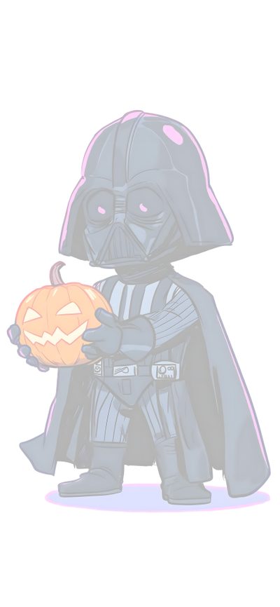 darth vader holding a pumpkin in his hand Star Wars Halloween Phone Pumpkin, Star Wars Yoda, Star Wars Halloween, Star Wars Stormtrooper, white
