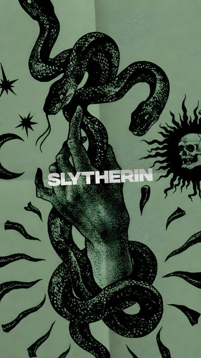 the cover art for slytherin's album, which features an image of a hand holding a snake Slytherin Halloween Snake Backgrounds, Harry Potter Slytherin, Slytherin Posters, Slytherin Iphone, gray