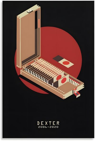 an old computer sitting on top of a red circle with the words dexter in it Dexter Halloween Dexter Box, Dexter Blood Slide Tattoo, Dexter Morgan Blood Slide Box, black