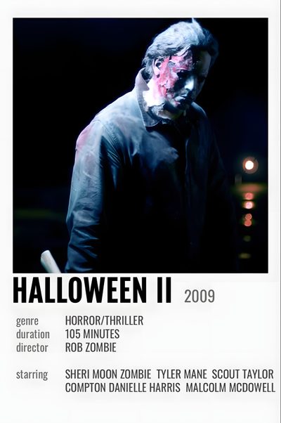 a poster with the words halloween ii on it Halloween 2 2009 Halloween 2 Rob Zombie Poster, Halloween 2007 Movie Poster, Halloween 2007 Rob Zombie Poster, dark slate gray