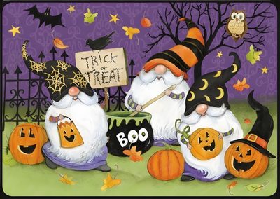 three halloween gnomes sitting in the grass with pumpkins Halloween Gnome Desktop Happy Halloween Gnome Gif, Halloween Gnome Ideas, Gnome For Computer, dim gray