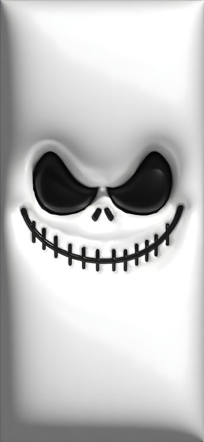 a white square with black eyes and an evil face Halloween Puffy Jack 4k, 3d Horror, Cool Jack, Jack Background, 3d Ghostface, Haunted 3d, gainsboro