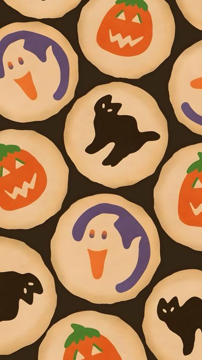 Halloween Cookie Background, Halloween Cookies Drawing, Halloween Aesthetic Phone Wallpaper, Halloween Cute Pics, Halloween Wallpaper Iphone Aesthetic, Halloween Phone Lockscreen, Iphone Wallpaper Minimalist Aesthetic, Simple Halloween Backgrounds, Halloween Aesthetic Wallpaper Iphone Baggu Halloween Halloween Cookie Background, Halloween Cookies Drawing, Halloween Aesthetic Phone, burlywood