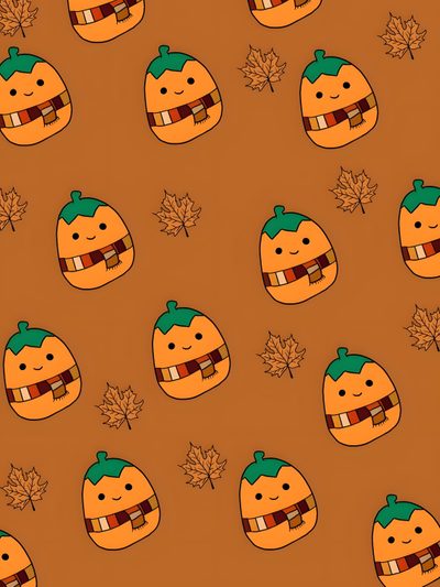 an orange pattern with leaves and pumpkins on it's sides, in the fall Cute Halloween Squishmallow Halloween Squishmallows, Squishmallow Iphone, Squish Mallows, chocolate