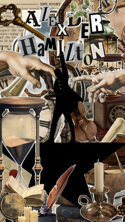 a collage of various items including an hourglass, clock and hand with writing on it Hamilton Halloween Musical, Hamilton, Hamilton Jokes, Hamilton Fanart, Hamilton Funny, dark olive green