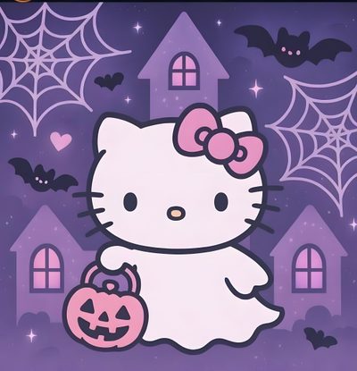 Hello Kitty Halloween Wallpaper, Whimsical Art Journal, Halloween Wallpaper Cute, Cute Bear Drawings, Halloween Wallpaper Iphone, Hello Kitty Drawing, Hello Kitty Art, Purple Halloween, Hello Kitty Cartoon Purple Hello Kitty Halloween Hello Kitty Halloween, Whimsical Art Journal, Halloween Cute, slate gray