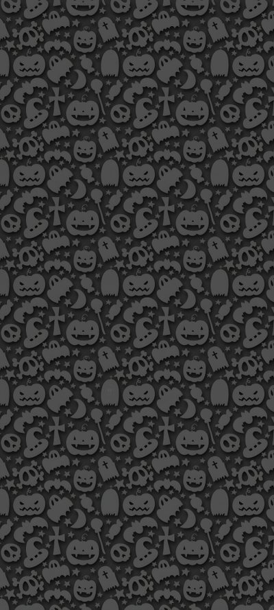 a black and gray background with skulls Black Halloween 4k Spooky Pattern, Gray Halloween, Spooky Pattern Background, Grey Skull,