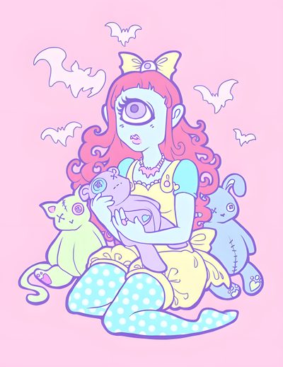 cyclops girl Pastel Goth Art, Art Pastel, Pastel Grunge, Illustration Japonaise, Goth Art, Poses References, Pastel Art, Kawaii Art, Pastel Goth Halloween Cyclops Pastel Goth Art, Art Pastel, Pastel Grunge, Illustration Japonaise, Goth Art, misty rose
