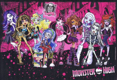 an image of monster high characters in pink and black Monster High Halloween Monster High Alle, Pad Backgrounds, For Ps4, Computer Y2k, dark slate gray
