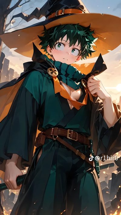 Izuku Midoriya, Anime Wallpaper, Halloween Izuku Midoriya Izuku Midoriya Halloween Izuku Midoriya, Anime, Halloween, dark slate gray