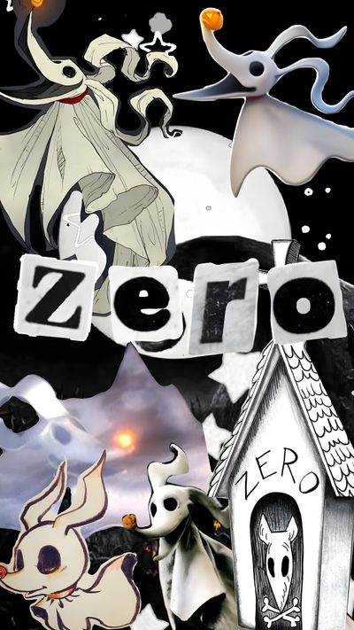 the words zero are surrounded by halloween images Zero Halloween Jack Y Zero, Zero From Nightmare Before Christmas, Jack And Zero, dark gray
