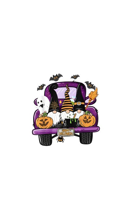 a car with halloween decorations on the back Cute Halloween For Car Seat Fall Gnome Iphone, Halloween Gnome Ideas, Halloween Gnomes, white