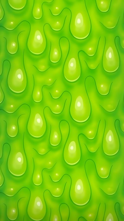 an abstract green background with drops of water on the top and bottom, as well as in Halloween Slime Ooze Background, Sparkly Green Slime Background, Cool Slime Background,