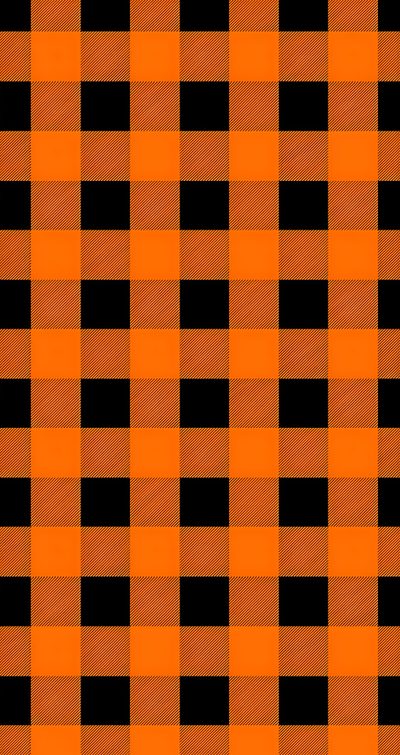an orange and black checkerboard pattern that looks like it has been made to look like Halloween Orange Plaid Fall Pumpkin Plaid Background, Rainbow, Fall Background, Halloween Fabric, chocolate