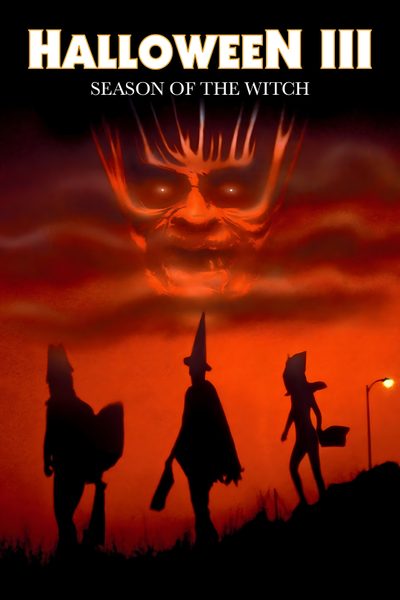 the poster for halloween ii season of the witch, which features silhouettes of witches Halloween Iii Season Of The Witch Season Of The Witch Poster, Halloween 5 Movie, Season Of The Witch Movie, maroon